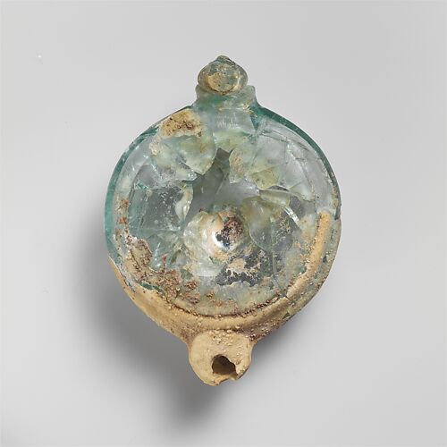 Glass oil lamp