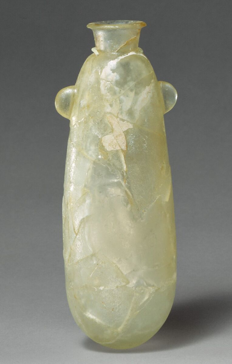 Glass alabastron (perfumebottle), Glass, Probably Phoenician