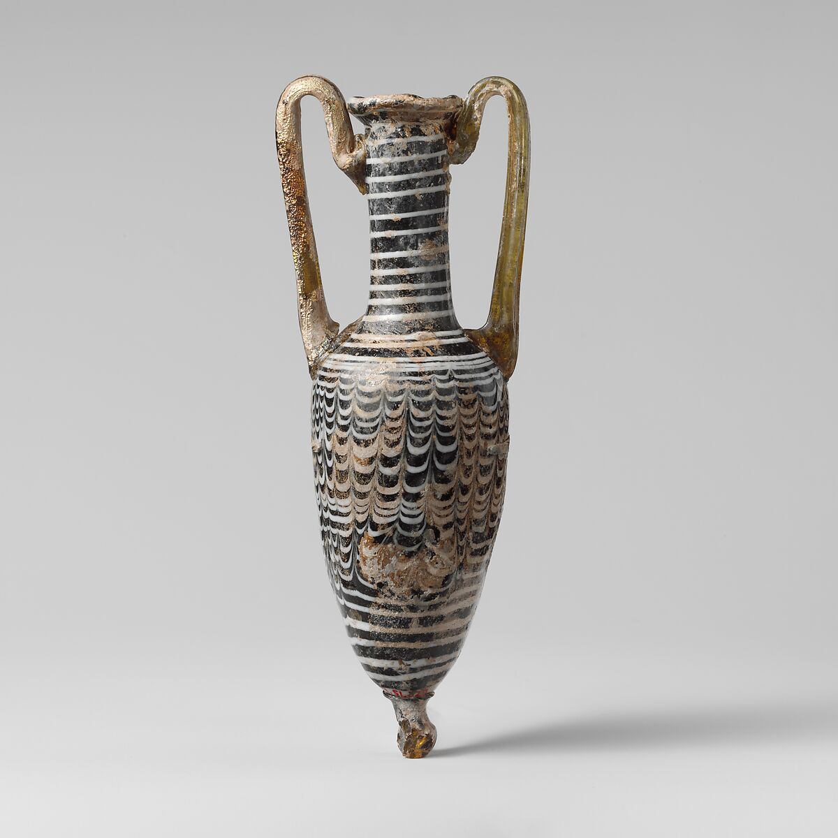 Glass amphoriskos (perfume bottle), Glass, Greek, Cypriot