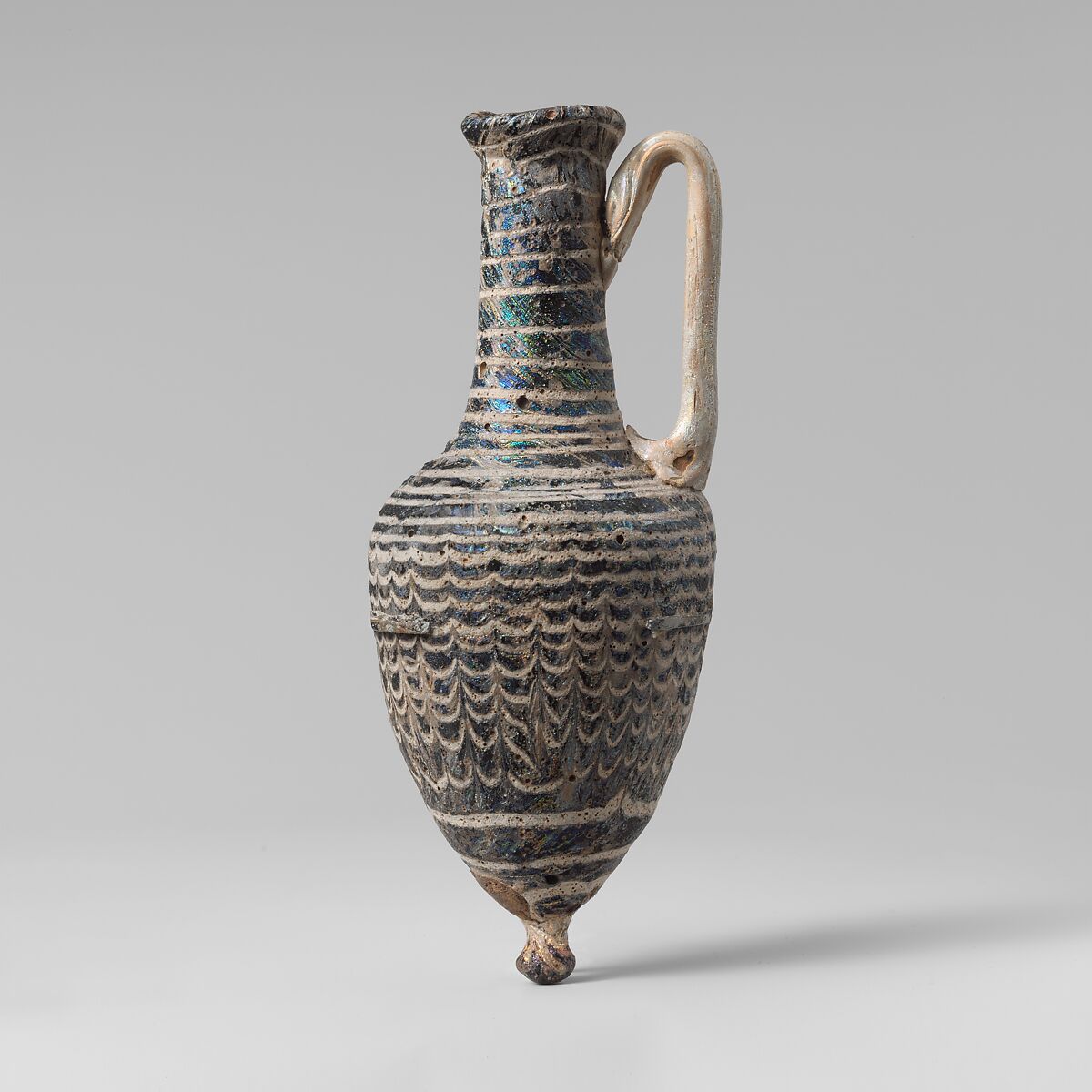 Glass amphoriskos (perfume bottle), Glass, Greek, Cypriot 