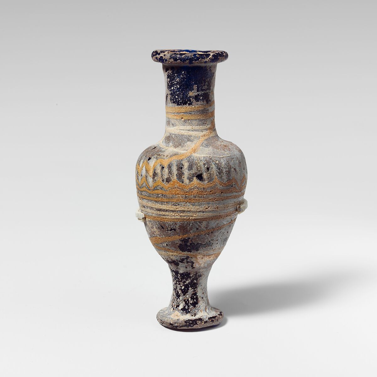 Glass unguentarium (perfume bottle), Glass, Greek, Eastern Mediterranean 