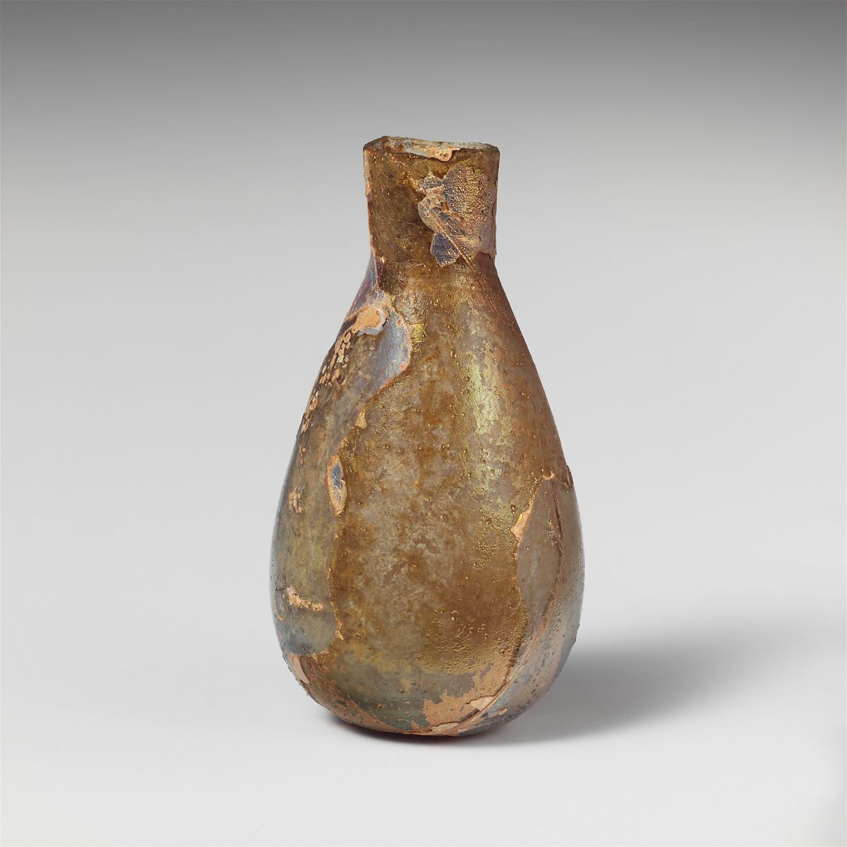 Glass perfume bottle, Glass, Roman 