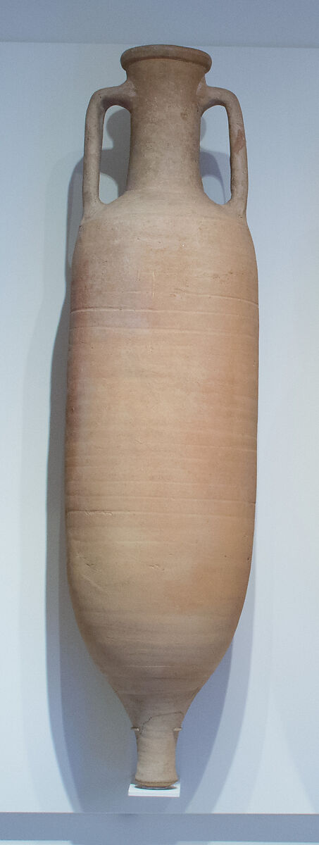 Terracotta transport amphora, Terracotta, Roman 