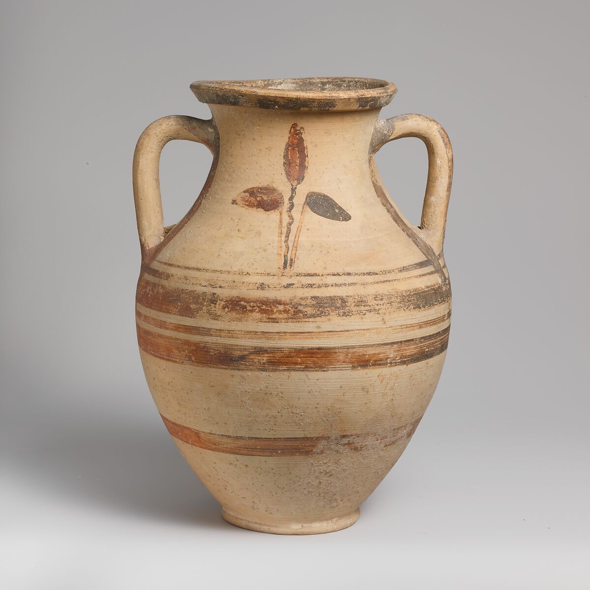 Terracotta amphora (jar), Terracotta, East Greek 