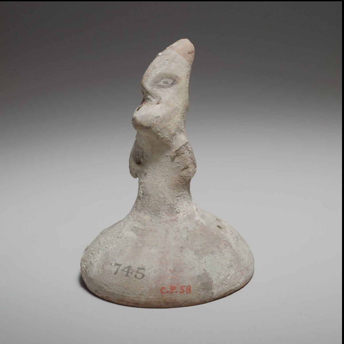 Standing male figurine, Terracotta, Cypriot 
