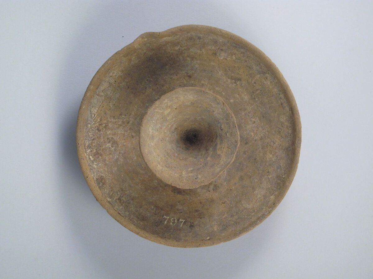 Torch-holder, Terracotta, Cypriot 