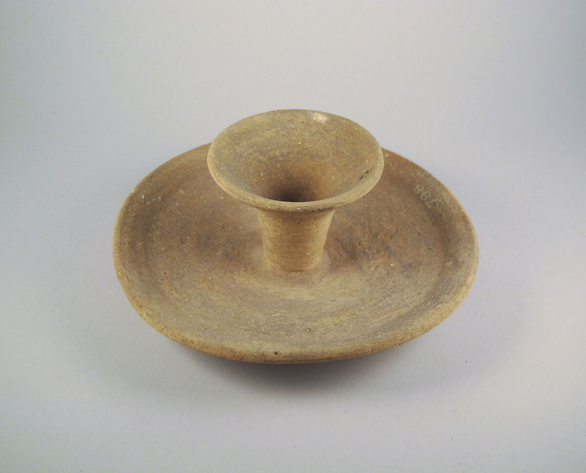 Torch-holder, Terracotta, Cypriot 