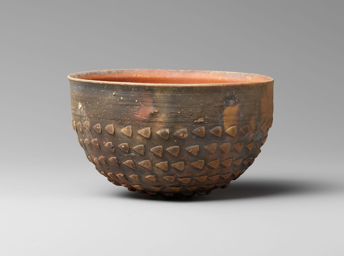 Terracotta Megarian bowl, Terracotta, Greek 