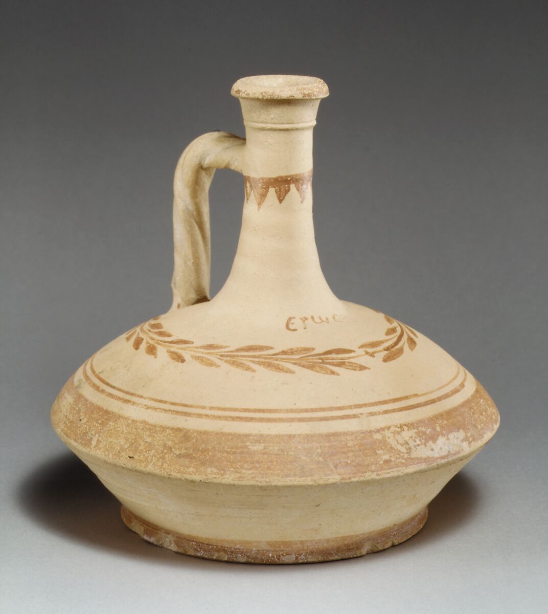 Terracotta lagynos (pitcher), Terracotta, Cypriot 