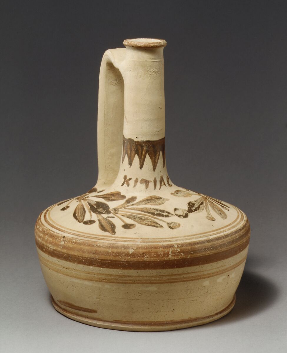 Terracotta lagynos (pitcher), Terracotta, Cypriot 