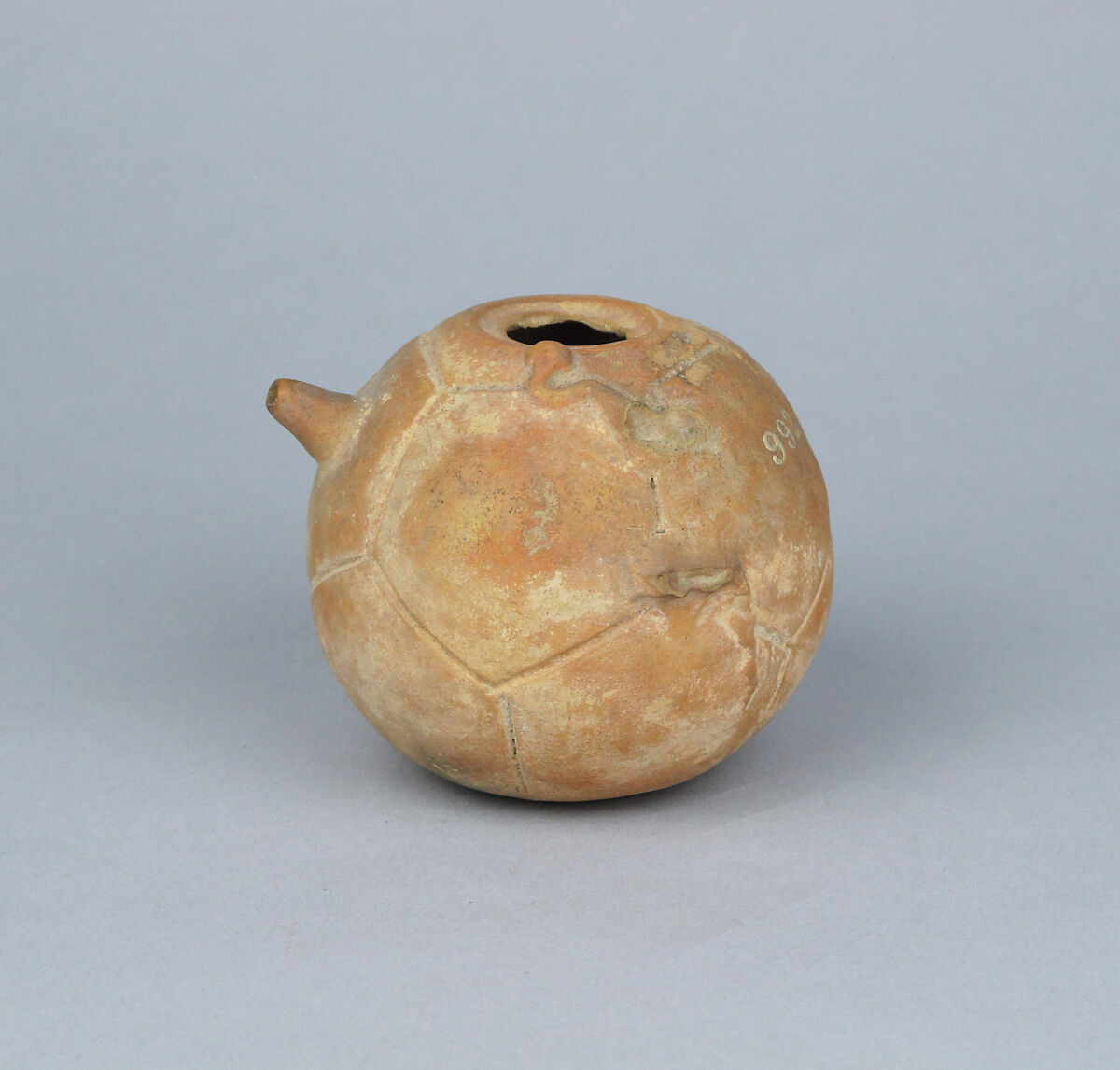 Terracotta flask, Terracotta, Greek 