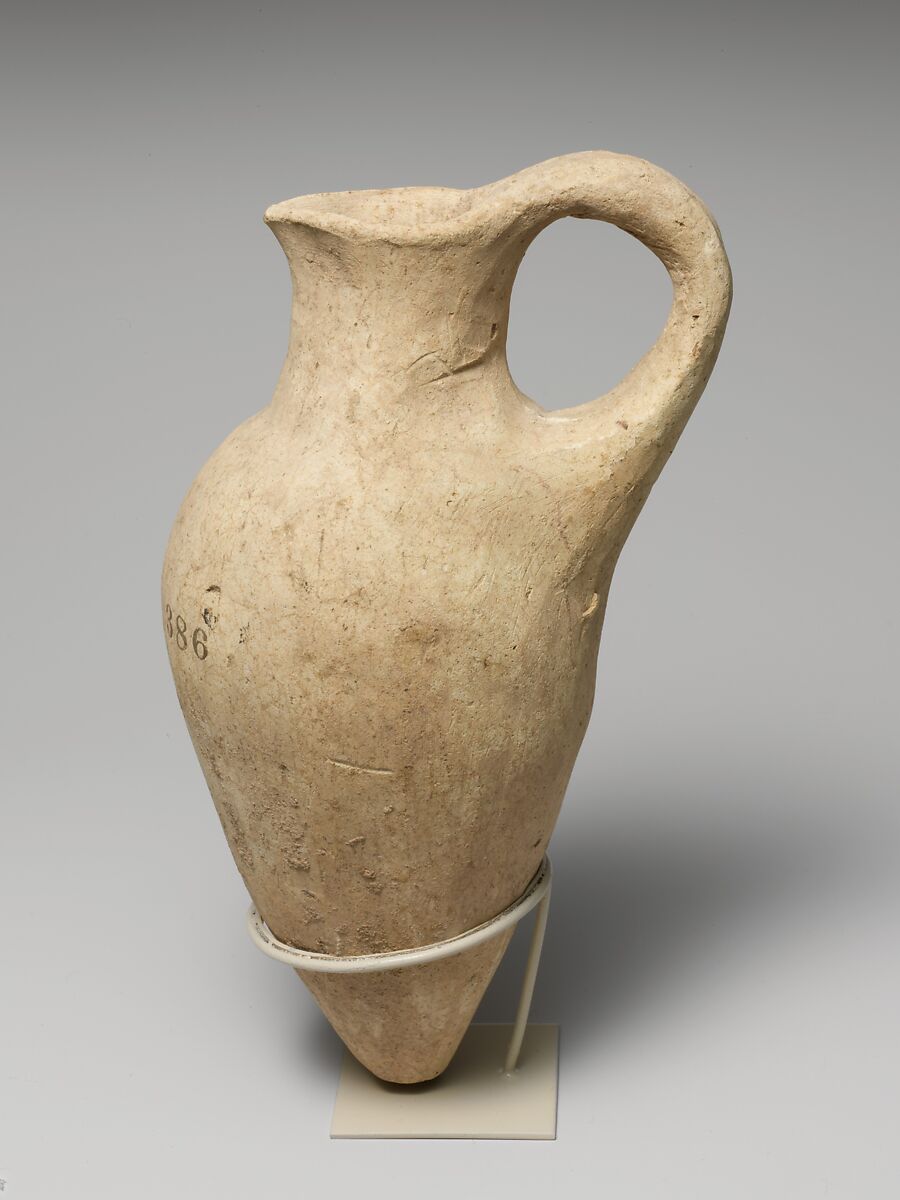 Terracotta white-shaved juglet, Terracotta, Cypriot 
