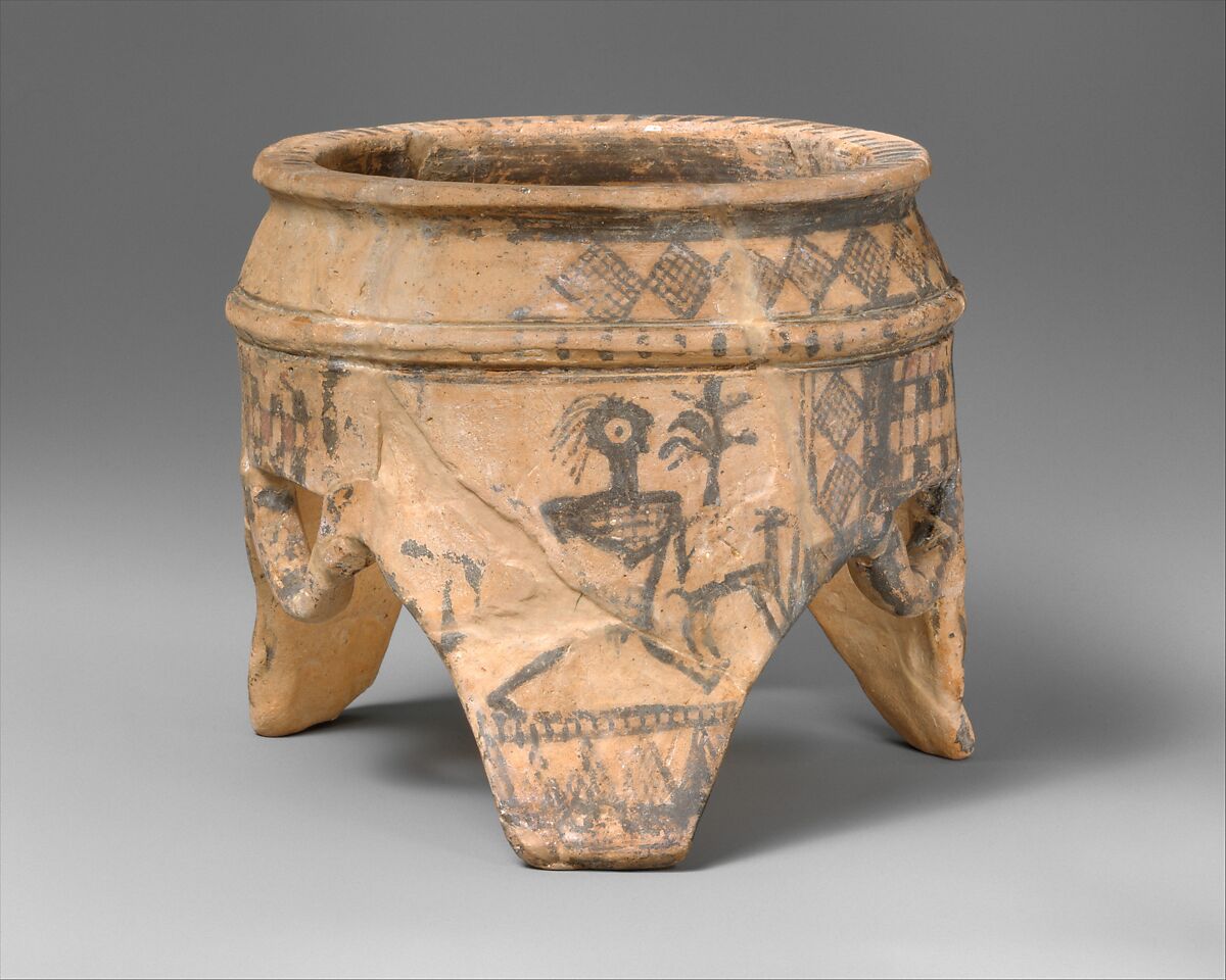 Terracotta tripod, Terracotta, Cypriot 