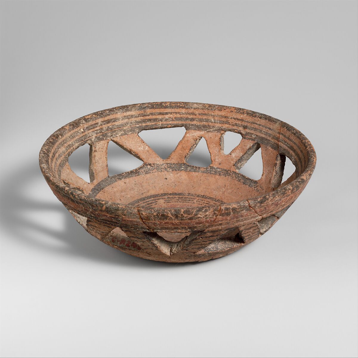 Terracotta basket bowl, Terracotta, Cypriot 