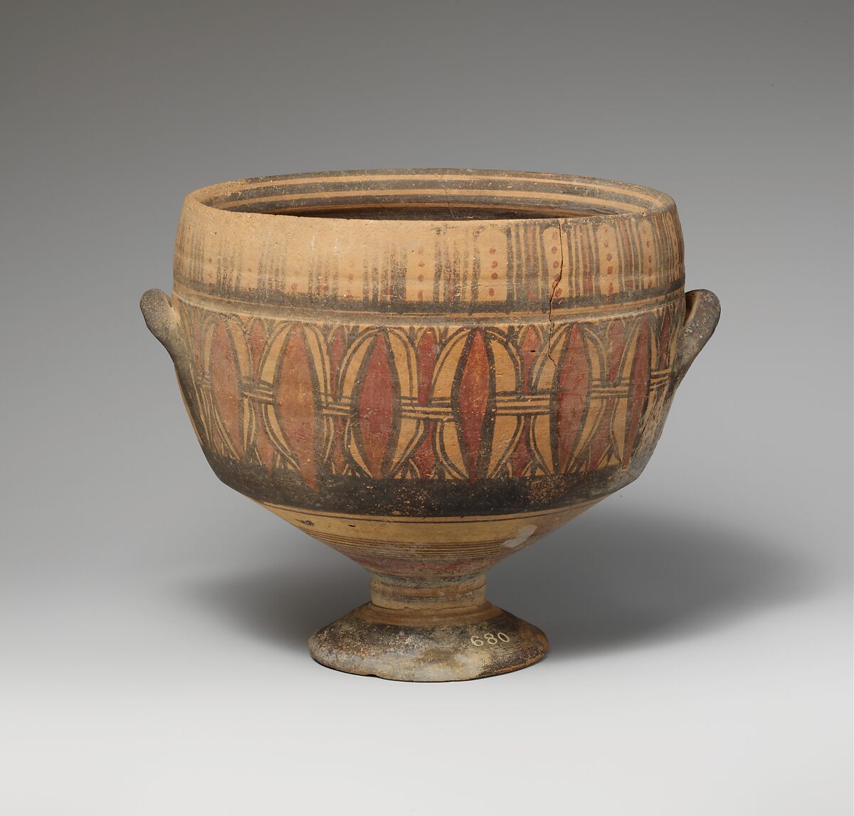 Terracotta kylix (cup), Terracotta, Cypriot 