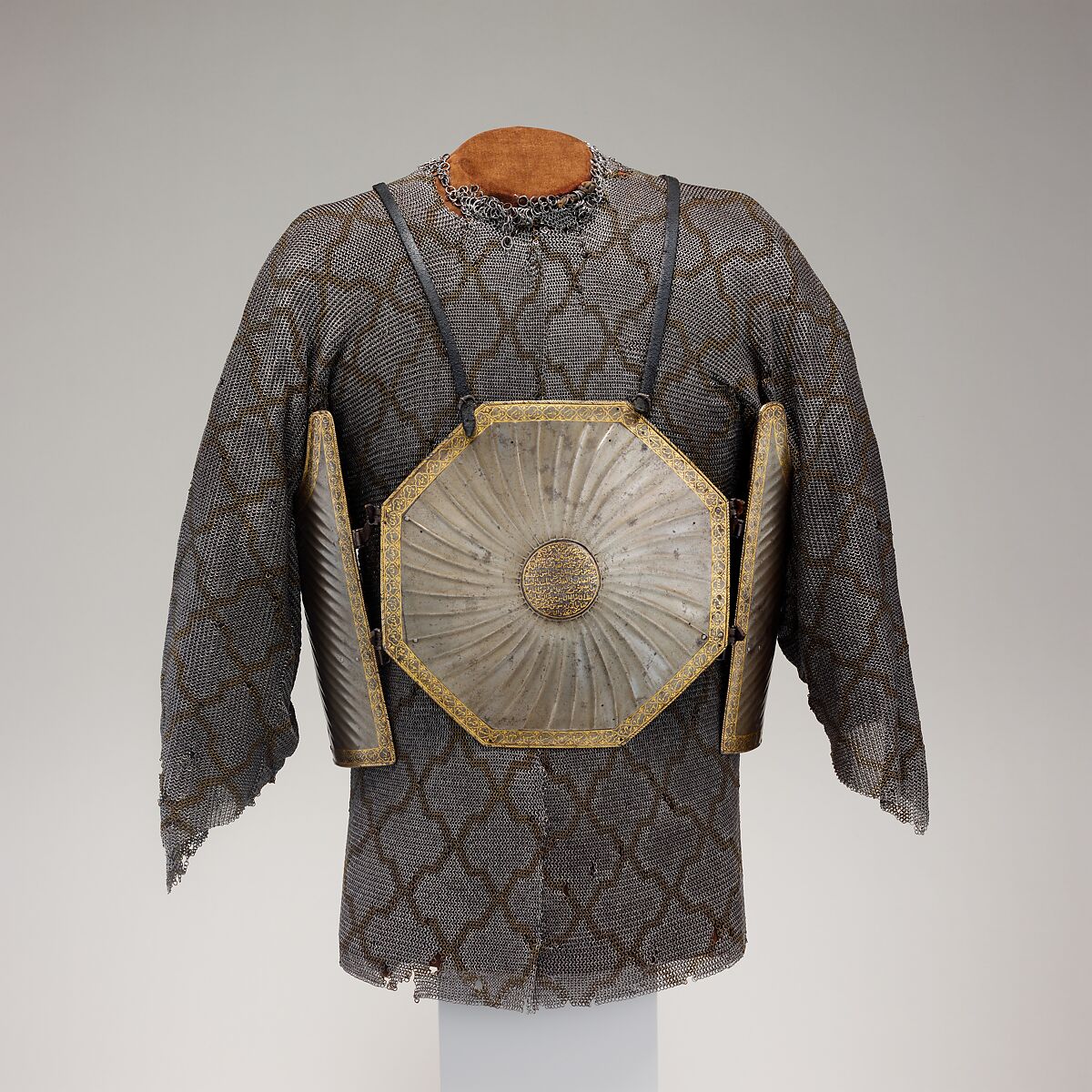 Shirt and Leg Defenses of Mail, Iron, brass, Iranian or Indian