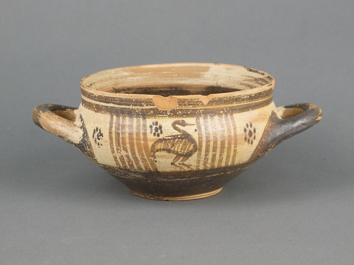 Skyphos, Terracotta, Cypriot 