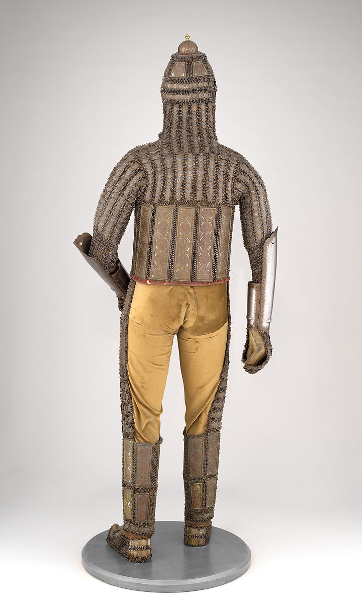 Armor of Mail and Plate, Steel, iron, copper alloy, textile, Indian, Sindh (now Pakistan)