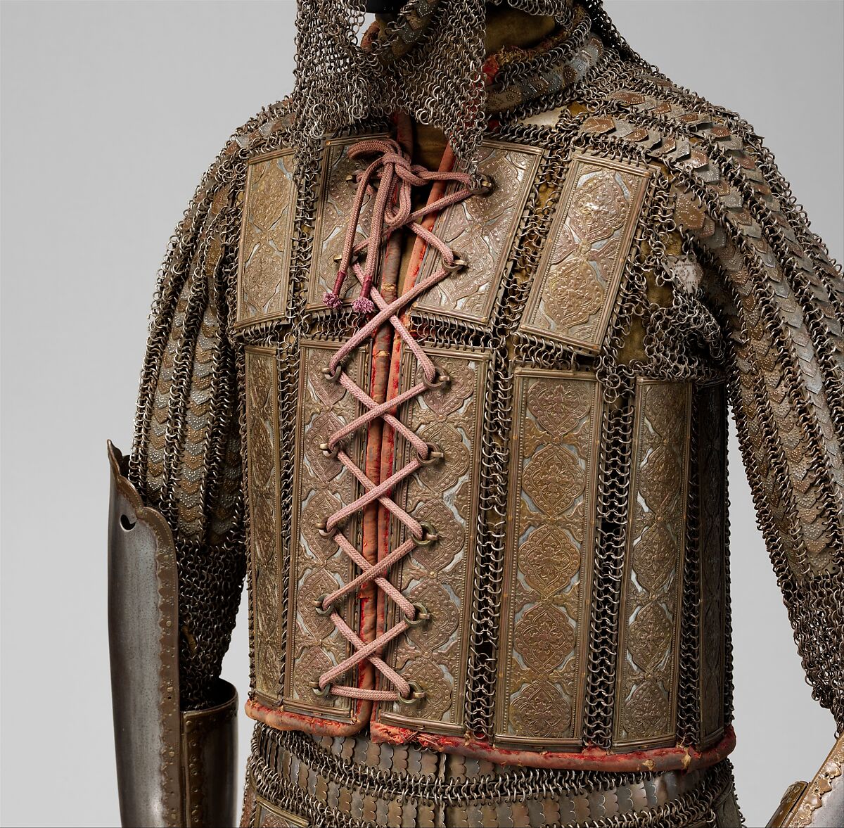 Armor of Mail and Plate, Steel, iron, copper alloy, textile, Indian, Sindh (now Pakistan)
