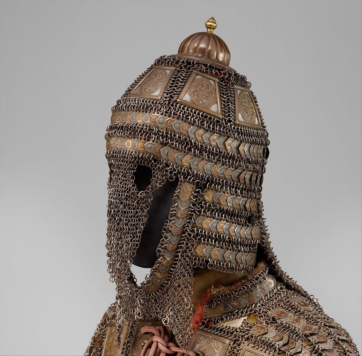 Armor of Mail and Plate, Steel, iron, copper alloy, textile, Indian, Sindh (now Pakistan)