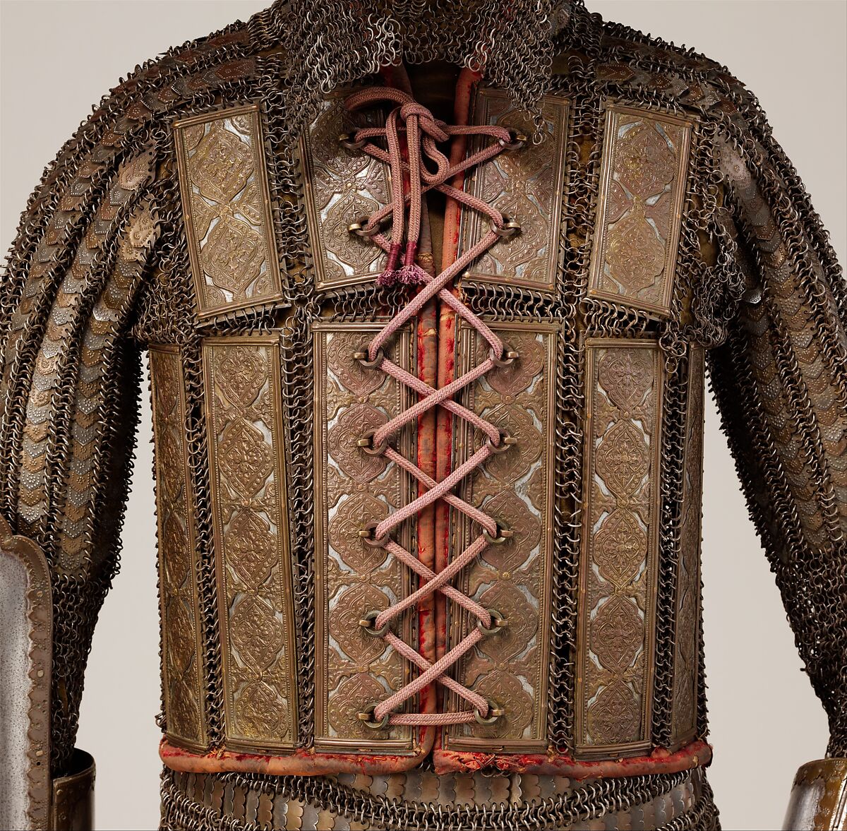 Armor of Mail and Plate, Steel, iron, copper alloy, textile, Indian, Sindh (now Pakistan)