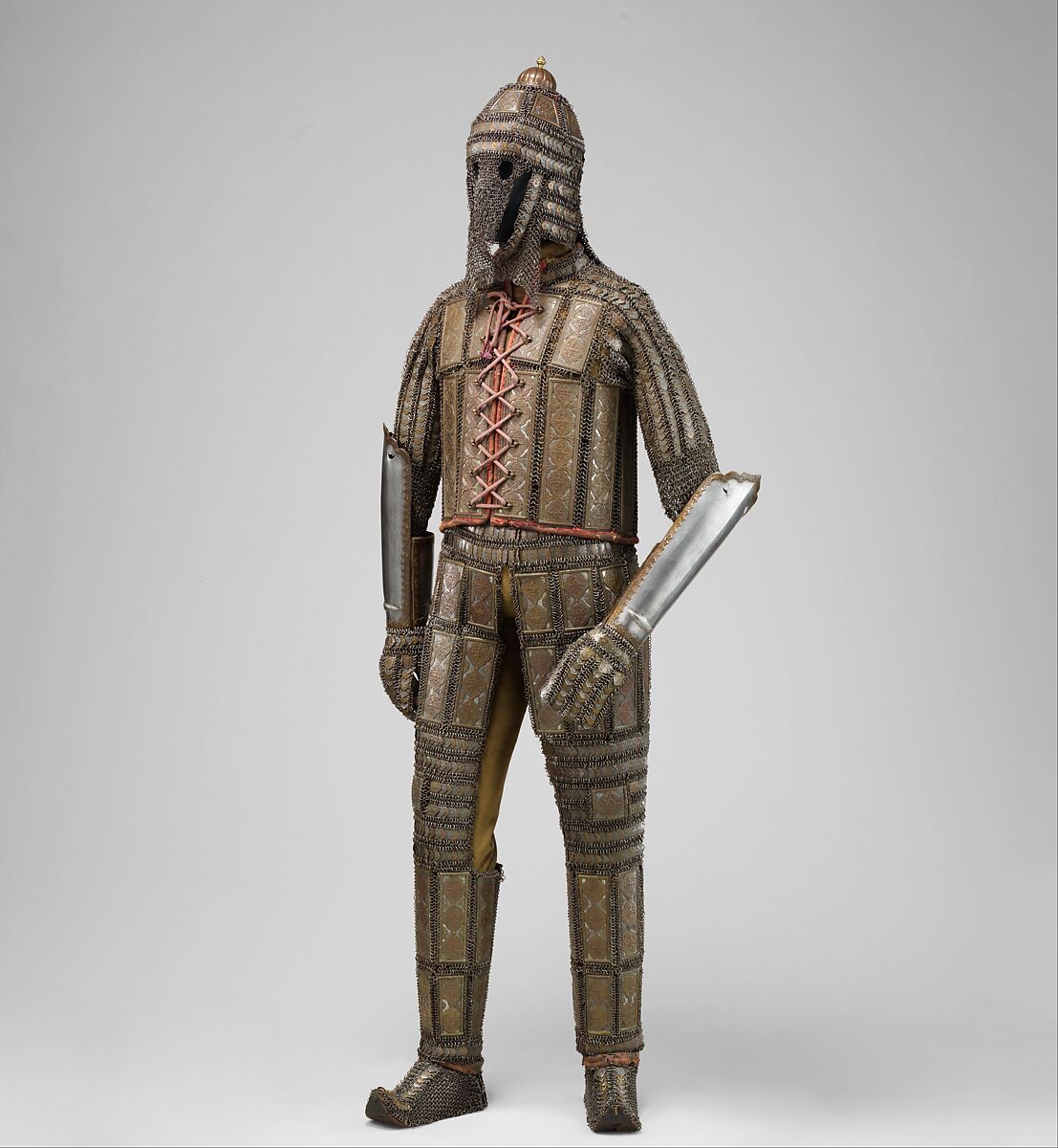 Armor of Mail and Plate, Steel, iron, copper alloy, textile, Indian, Sindh (now Pakistan) 