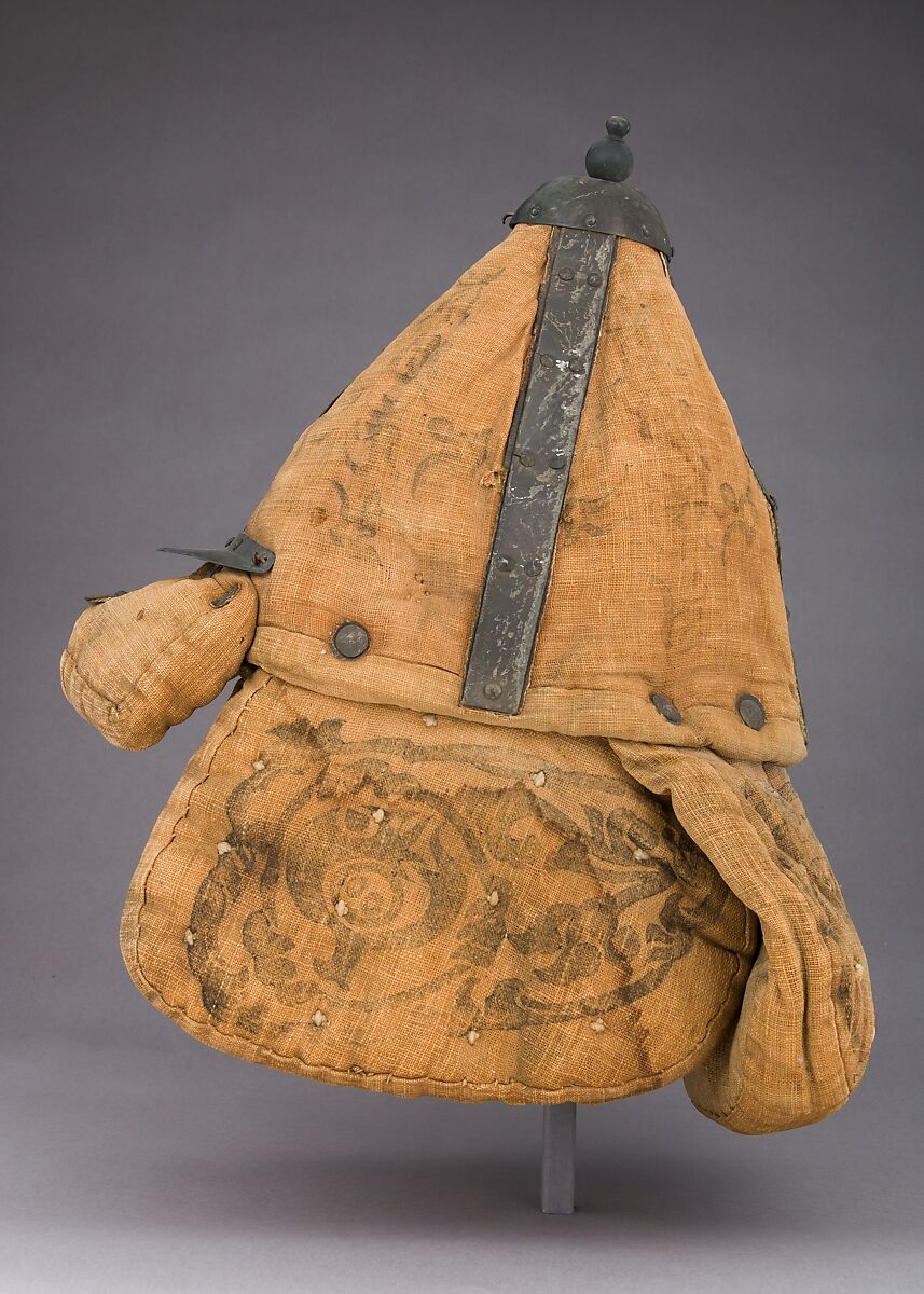 Fabric Armor and Helmet with Buddhist and Taoist symbols, Cotton, hemp, copper alloy, iron, Korean