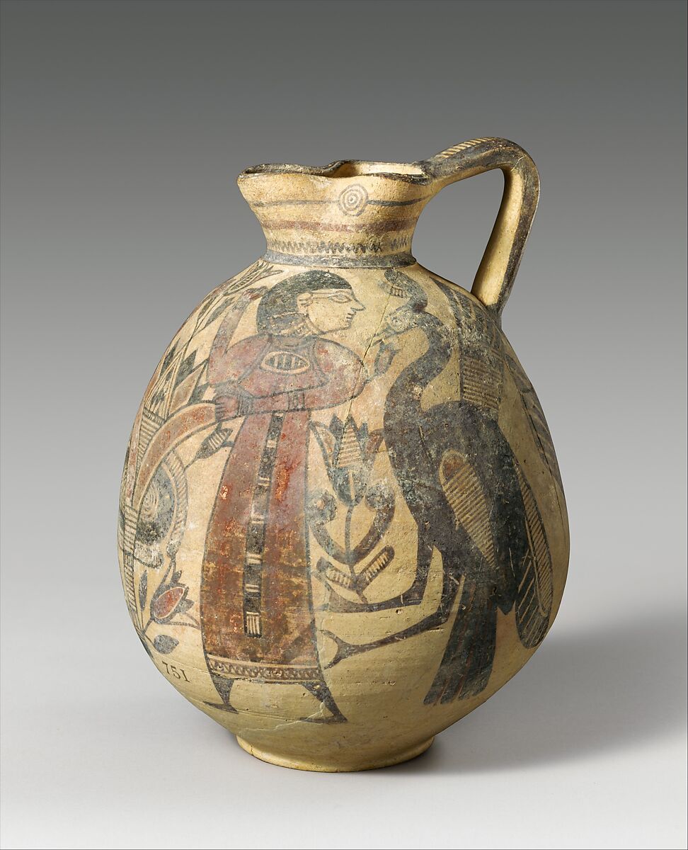 Terracotta jug, Terracotta, Cypriot 