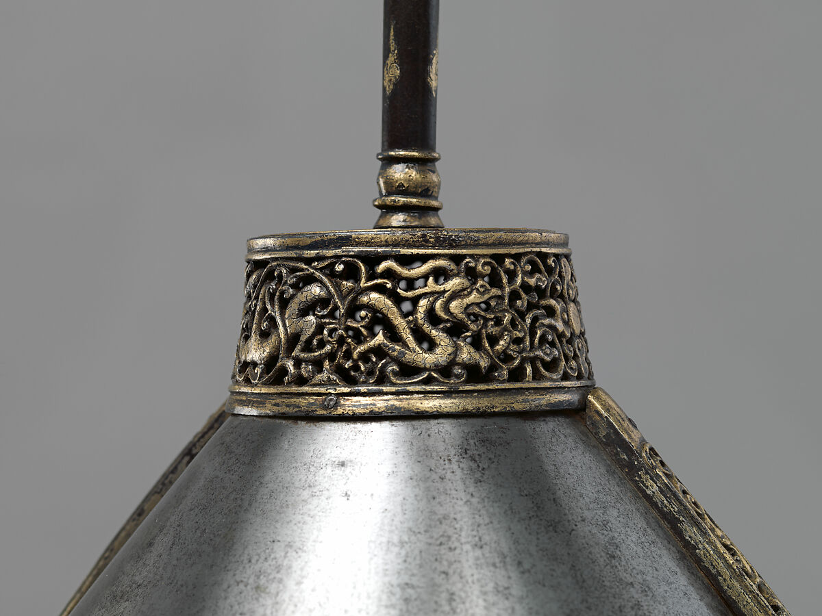 Ceremonial Armors for Man (<i>Dingjia</i>) and Horse, Steel, gold, silver, velvet, satin, iron, coral, malachite, turquoise, crystal, silk, cotton, brass, pearls, marten, feathers (kingfisher), paper, lacquer, Chinese