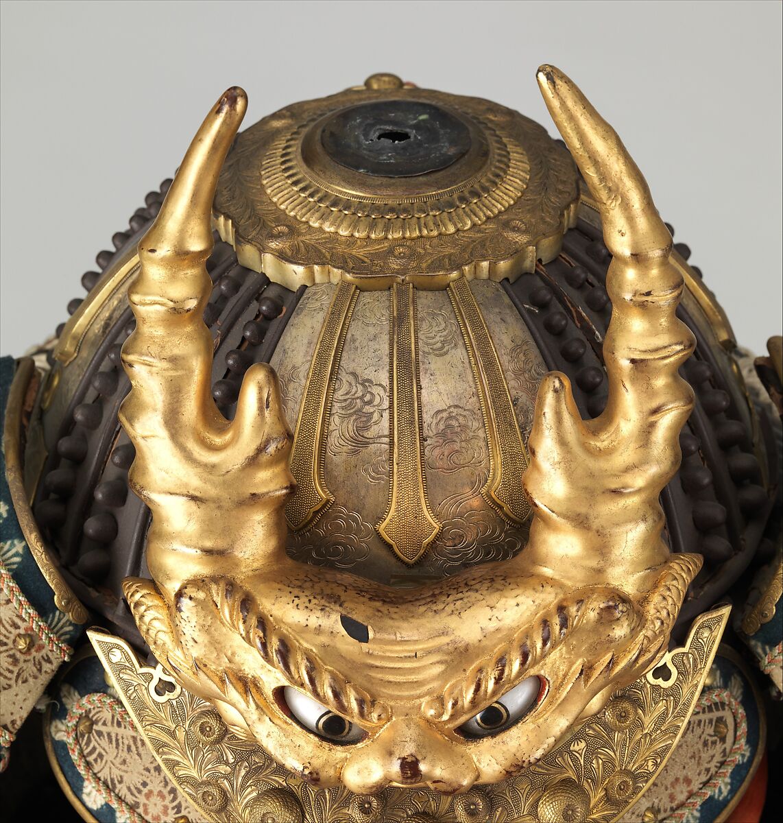 Armor (Haramaki), Iron, lacquer, leather, gilt copper, silk, hair, Japanese