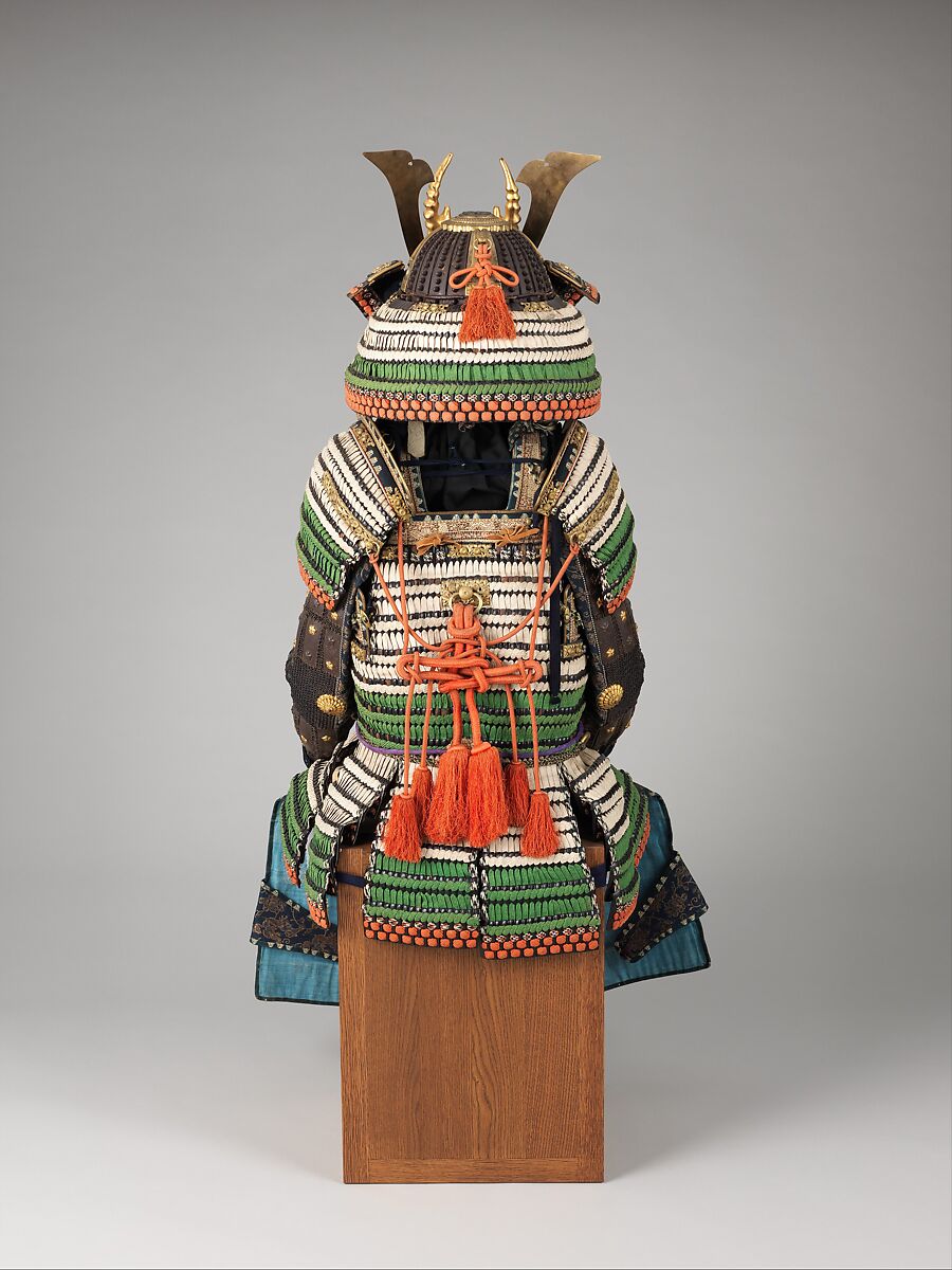 Armor (Haramaki), Iron, lacquer, leather, gilt copper, silk, hair, Japanese