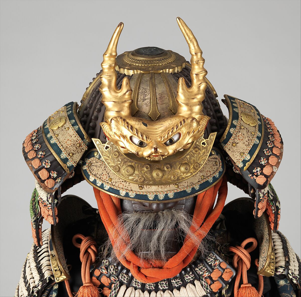 Armor (Haramaki), Iron, lacquer, leather, gilt copper, silk, hair, Japanese
