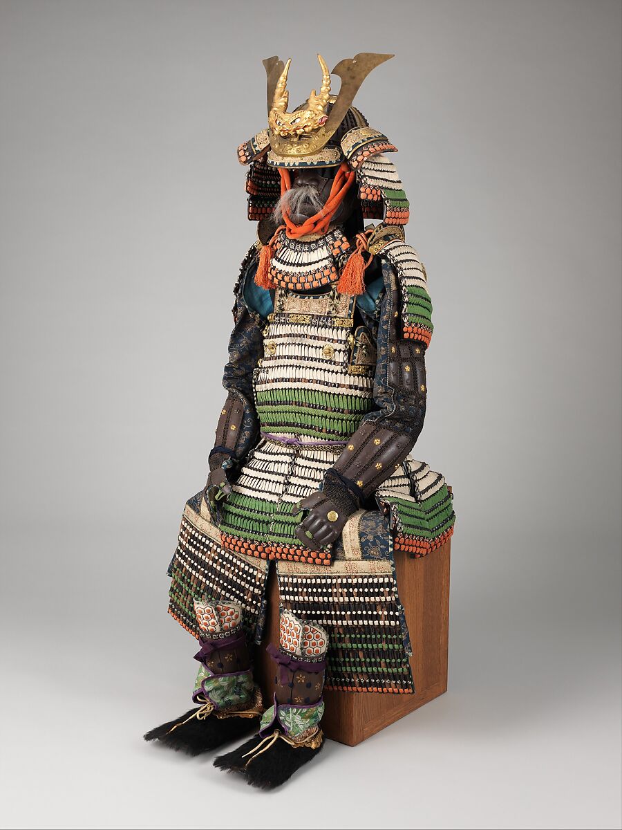 Armor (Haramaki), Iron, lacquer, leather, gilt copper, silk, hair, Japanese