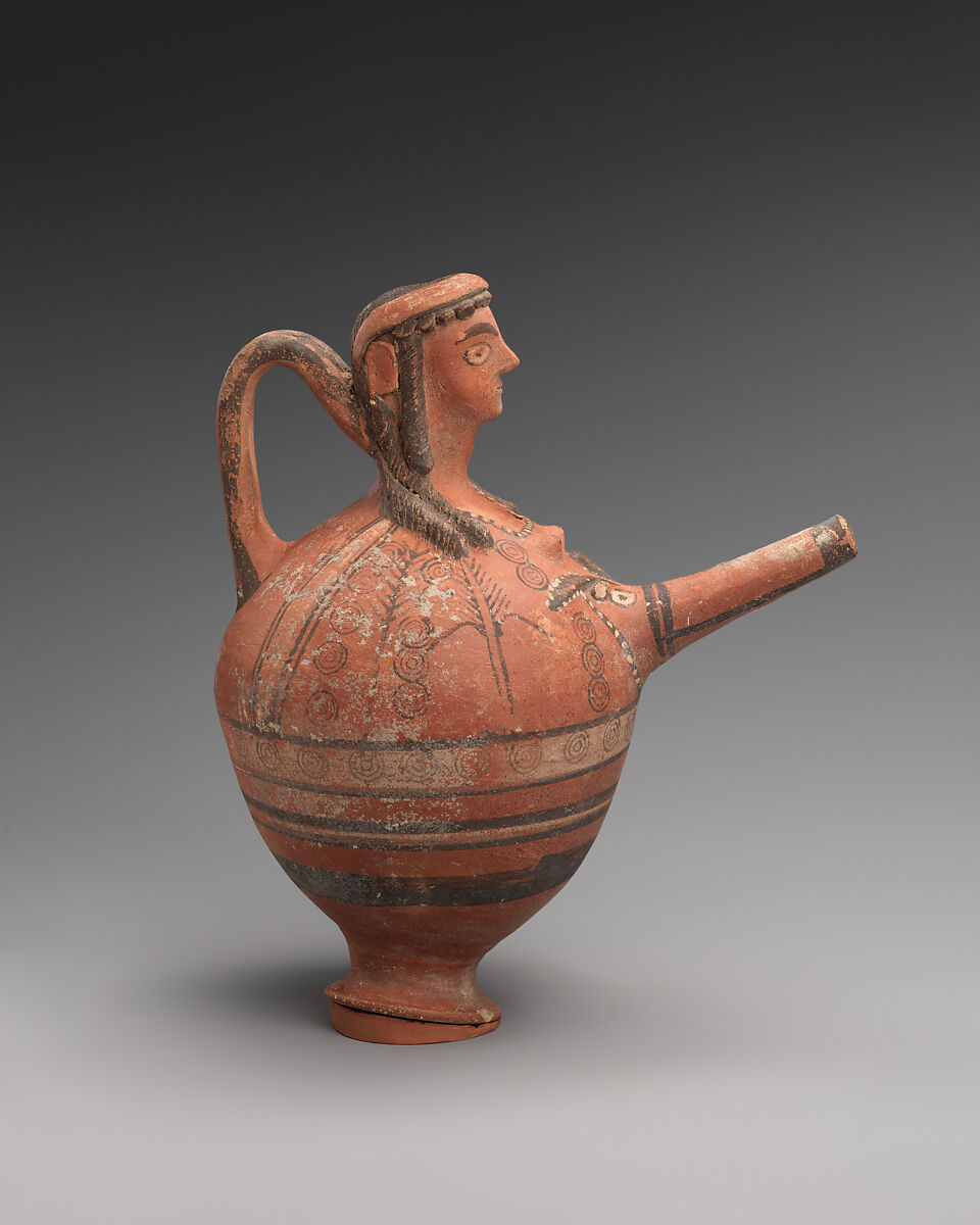Terracotta trick vase, Terracotta, Cypriot