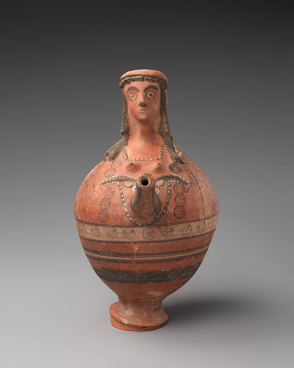 Terracotta trick vase, Terracotta, Cypriot