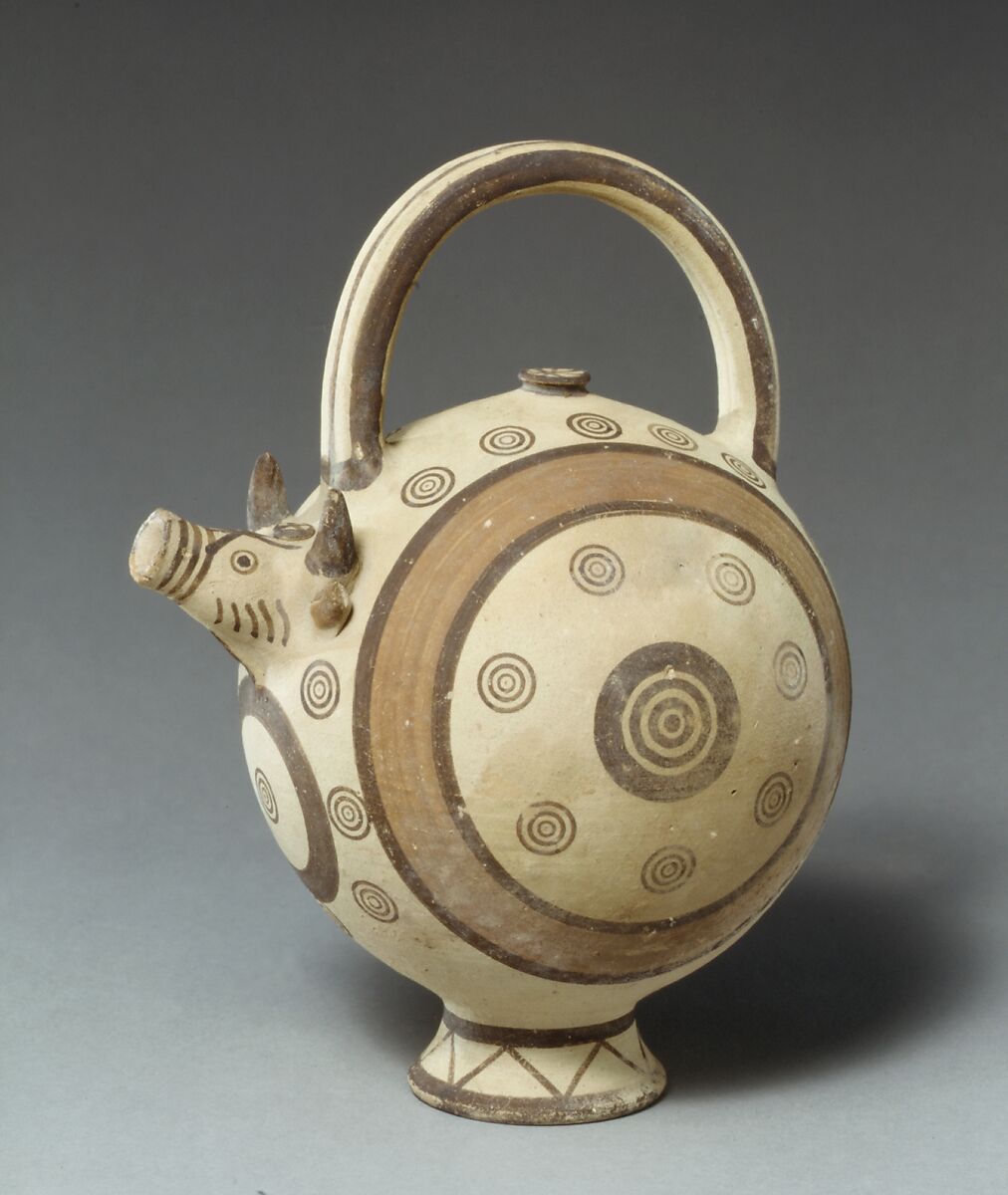 Terracotta trick vase, Terracotta, Cypriot