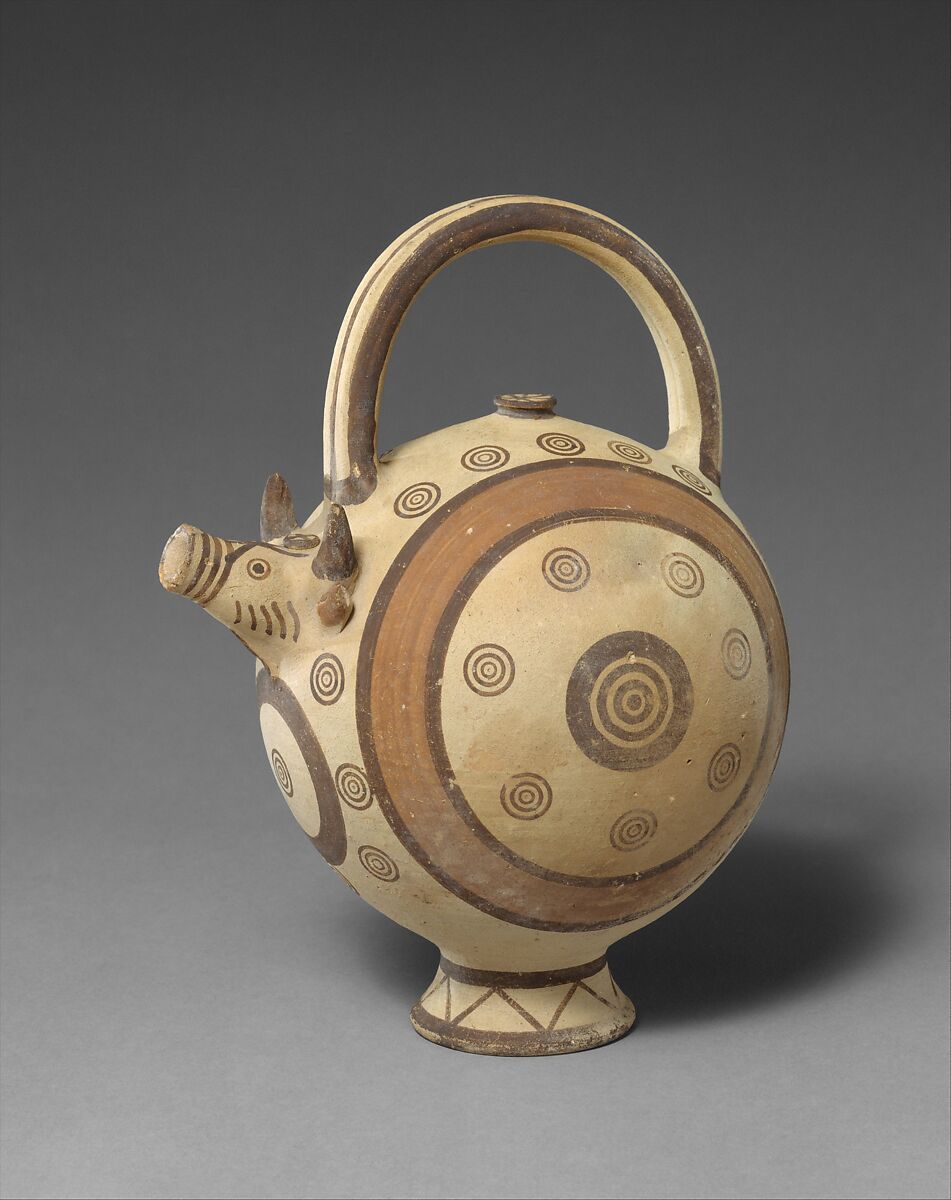 Terracotta trick vase, Terracotta, Cypriot 