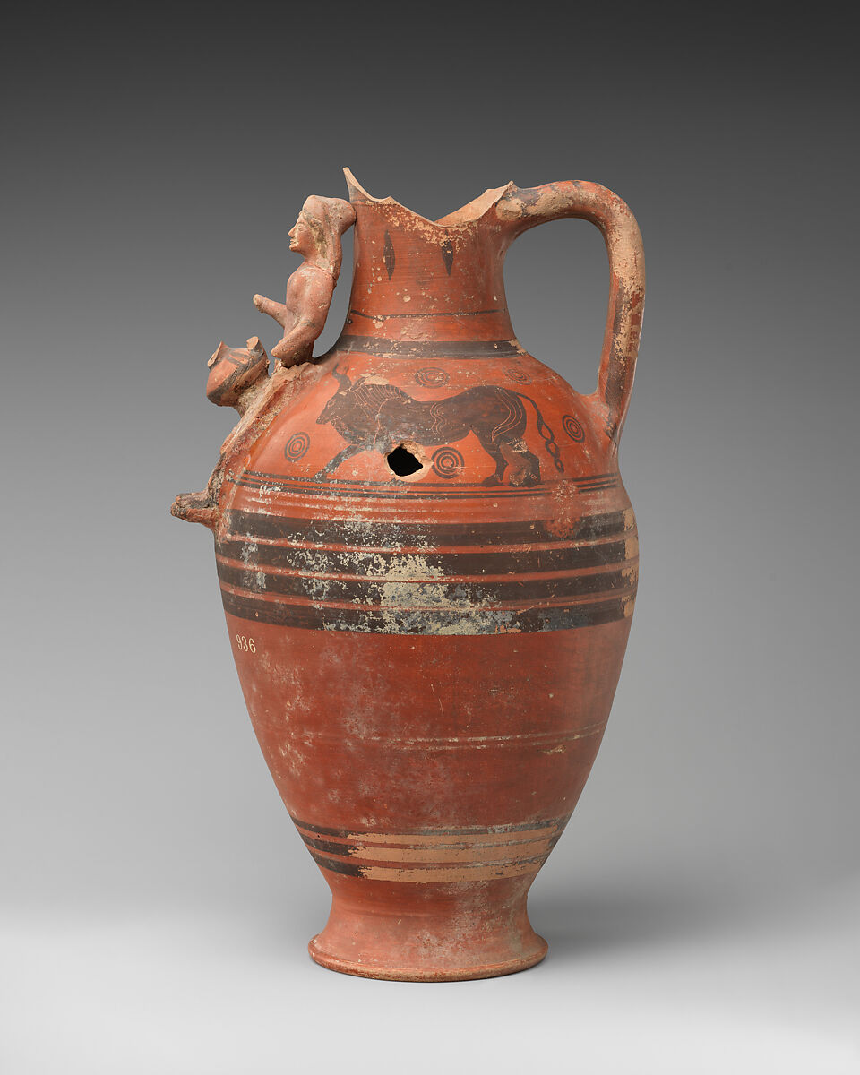 Terracotta jug, Terracotta, Cypriot