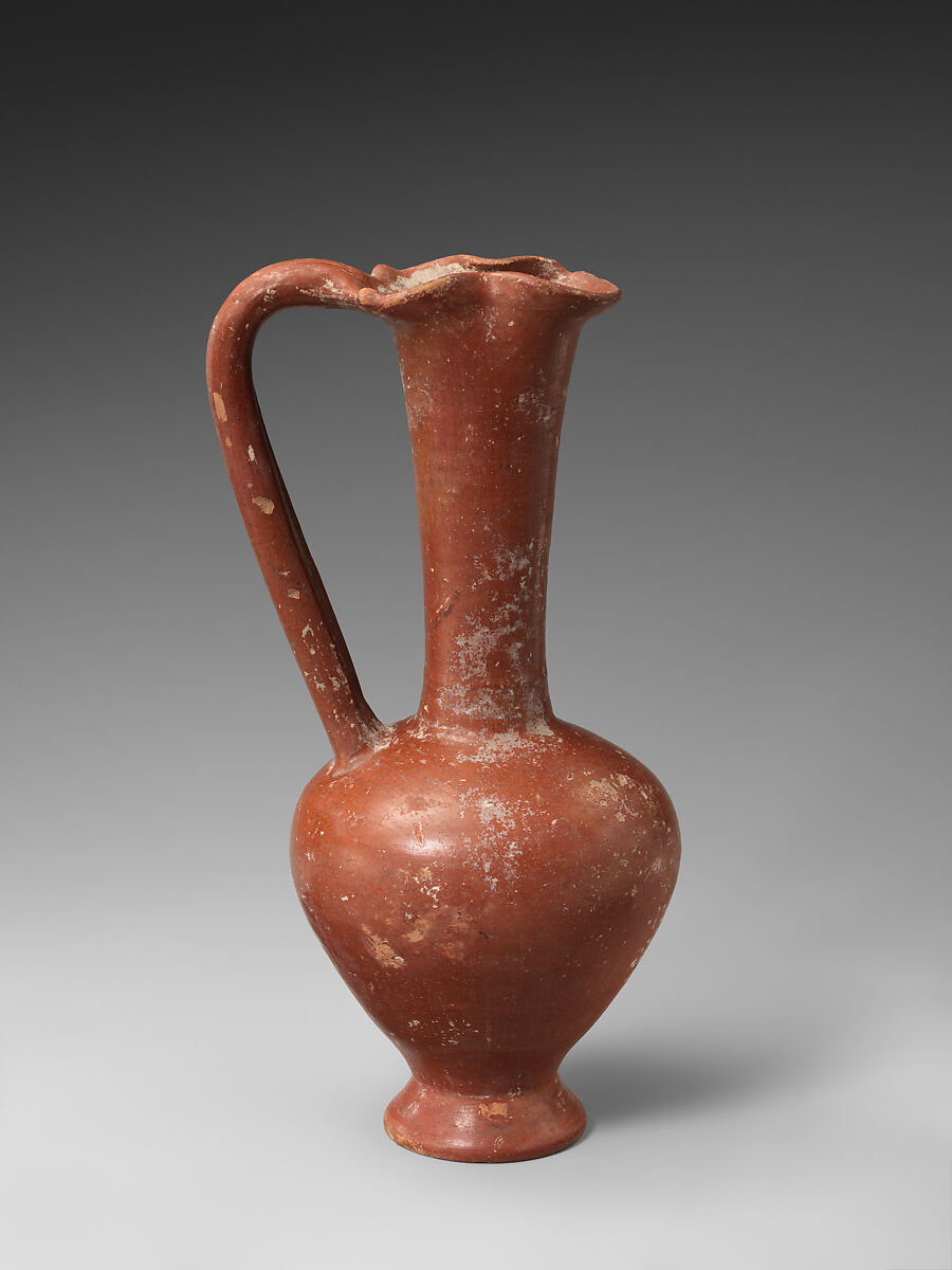 Terracotta trefoil jug, Terracotta, Phoenician