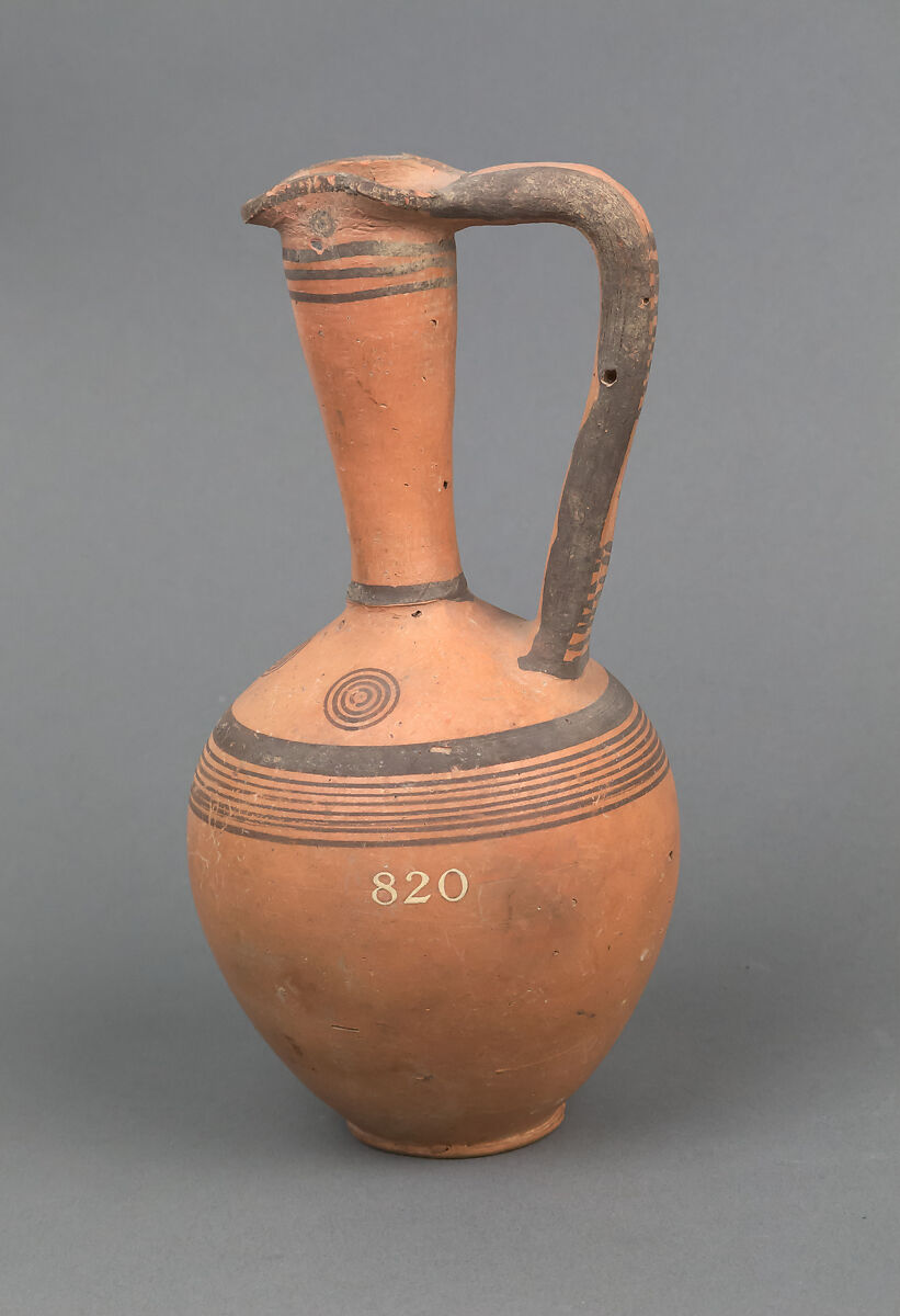 Oinochoe, Terracotta, Cypriot 