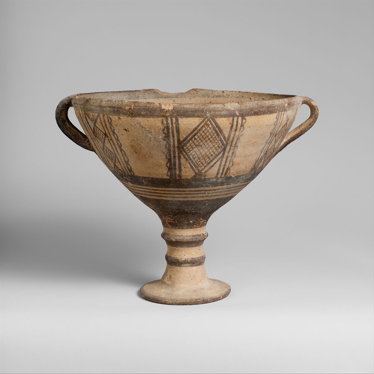 Terracotta stemmed cup, Terracotta, Cypriot 