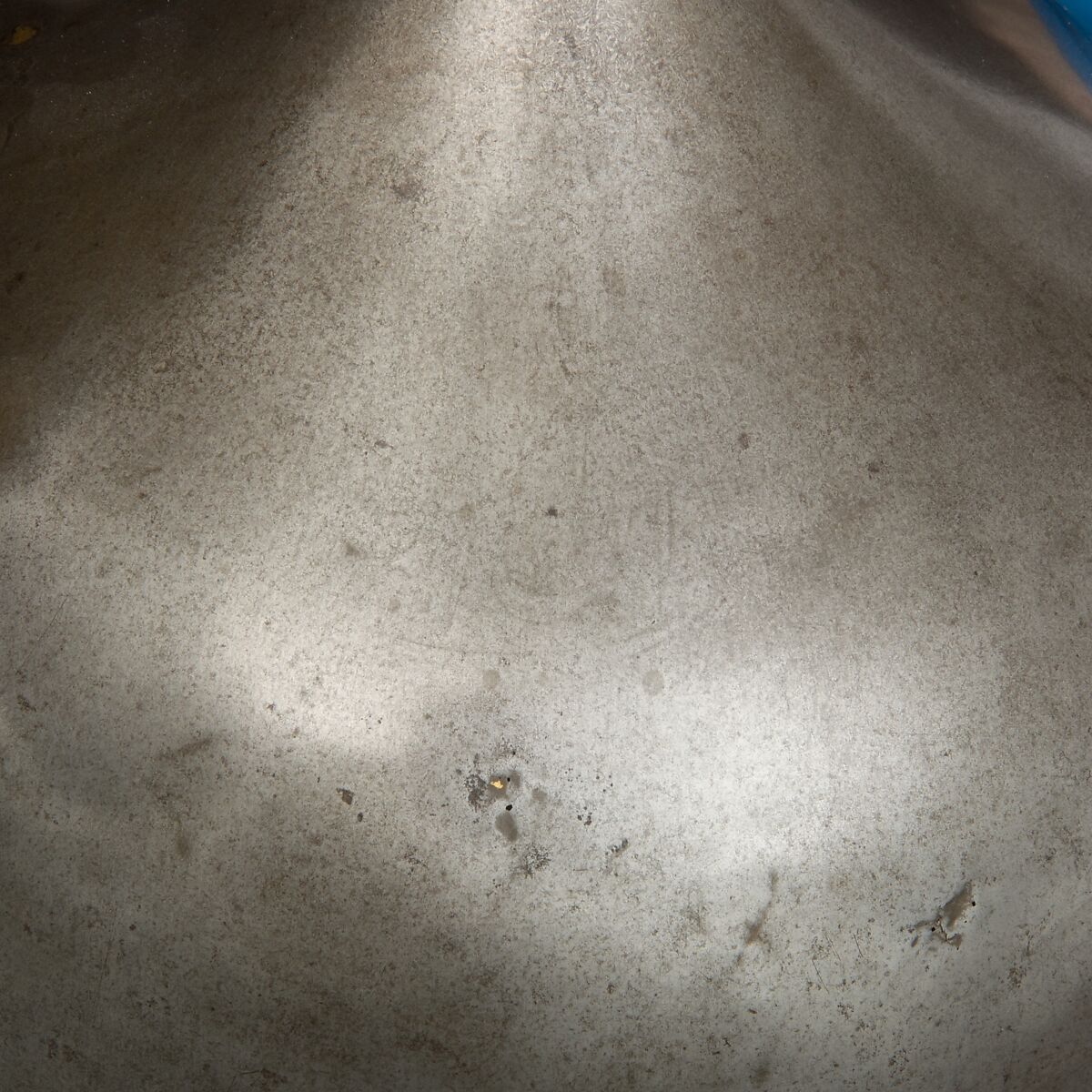 Helmet, Steel, iron, gold, Indian, Deccan, possibly Golconda