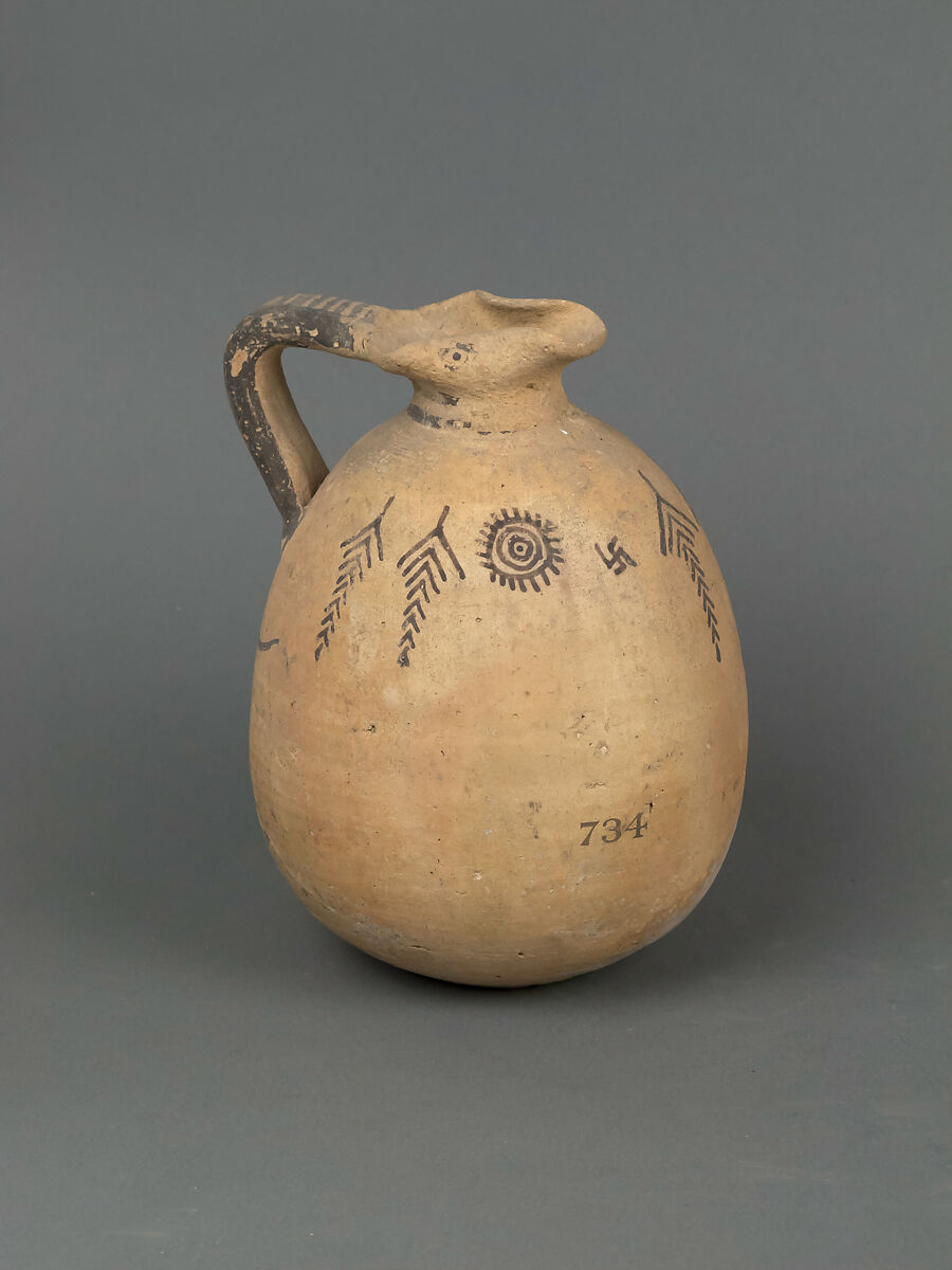 Oinochoe, Terracotta, Cypriot 