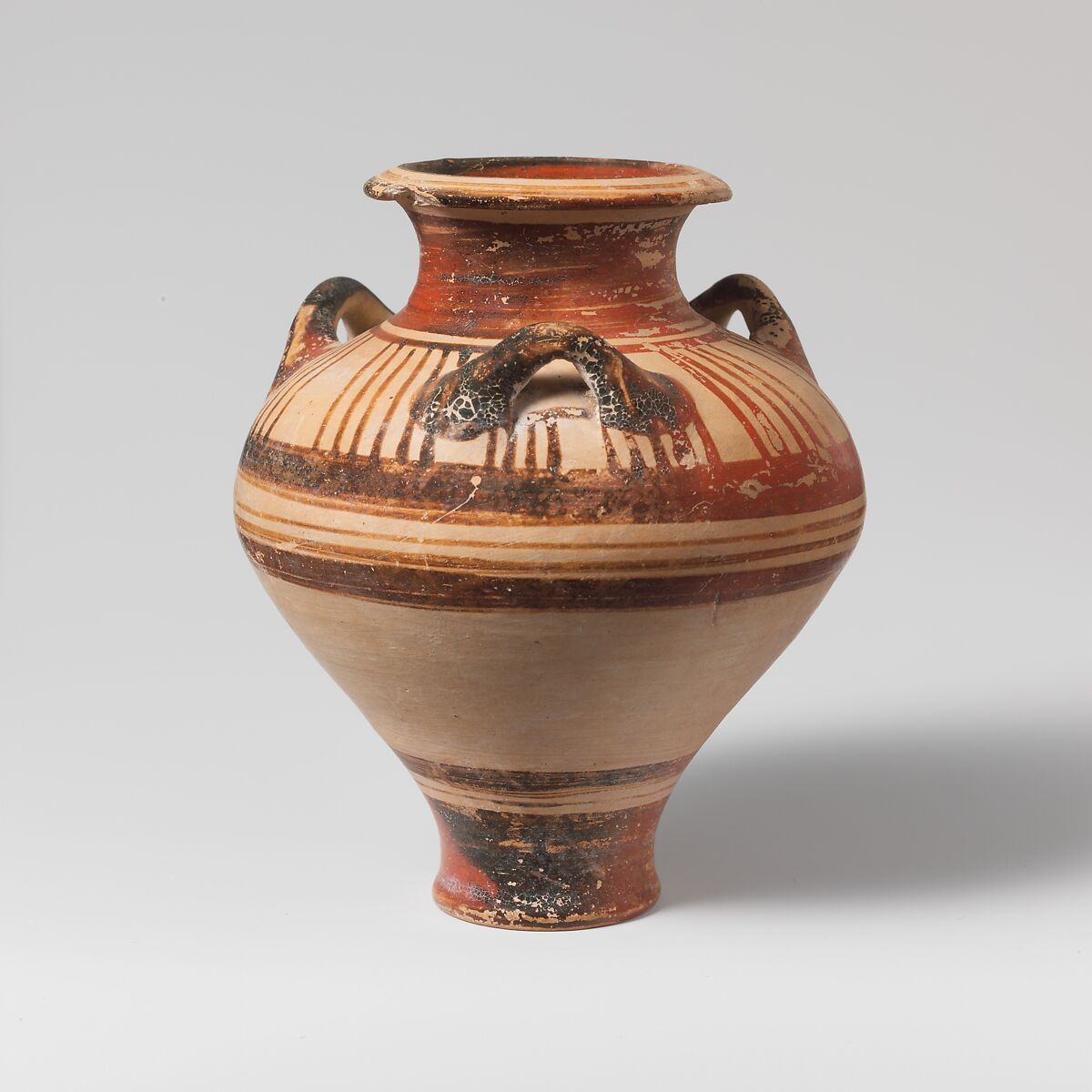 Terracotta pithoid jar, Terracotta, Mycenaean 