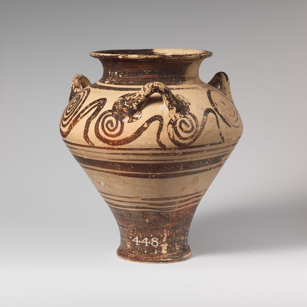 Terracotta pithoid jar, Terracotta, Mycenaean 