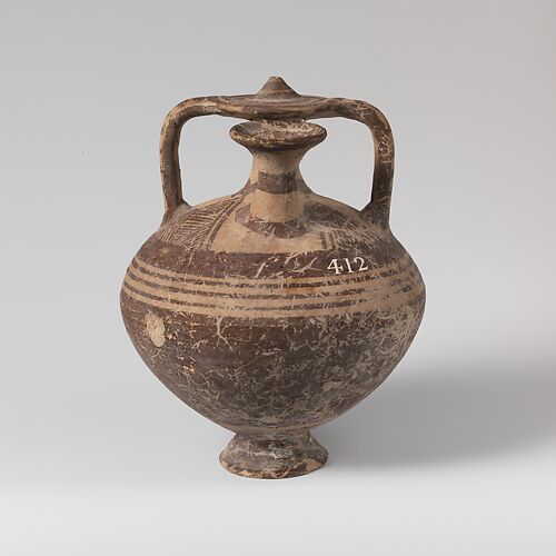 Terracotta stirrup jar