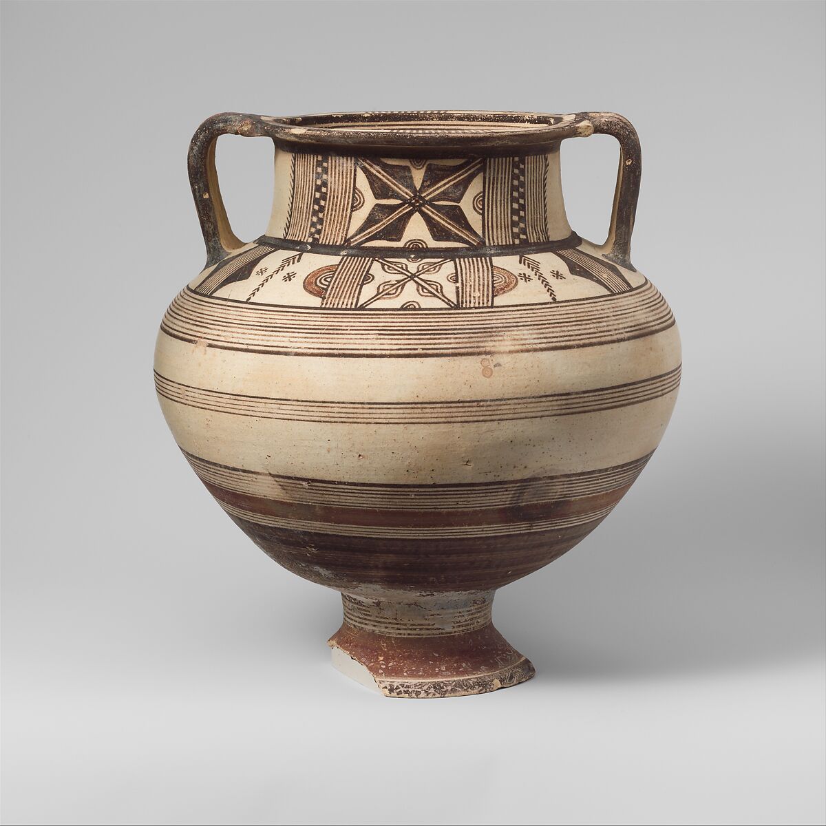 Terracotta amphora (jar), Terracotta, Cypriot 