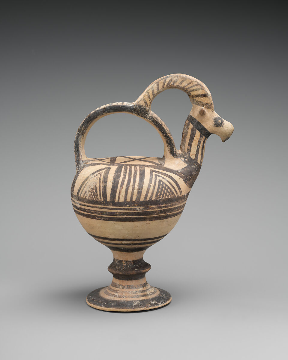 Terracotta trick vase, Terracotta, Cypriot
