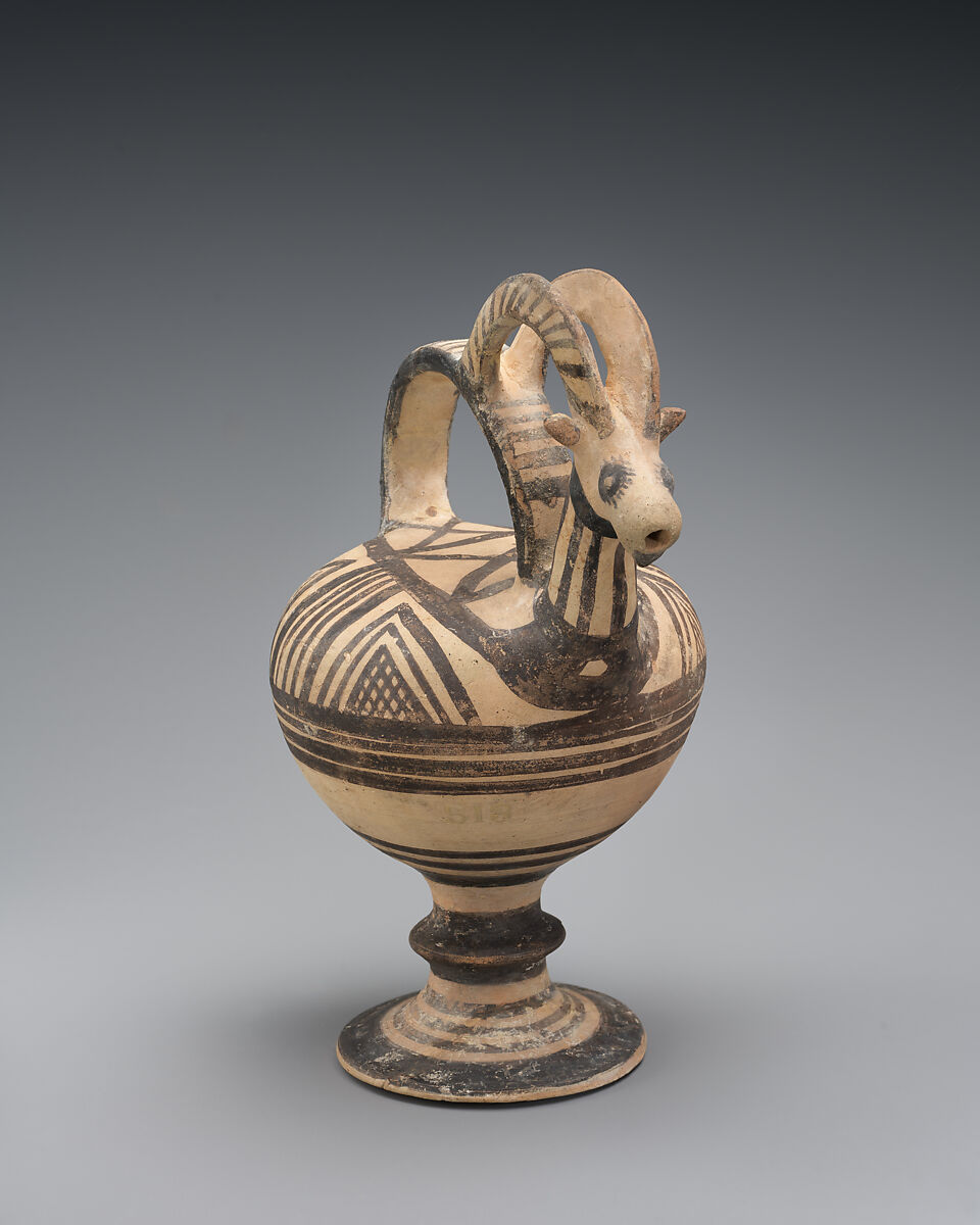 Terracotta trick vase, Terracotta, Cypriot