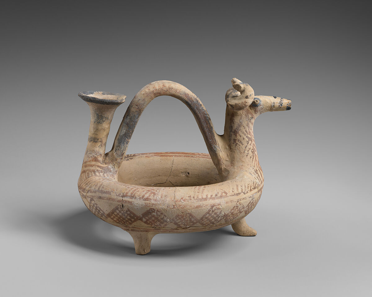 Terracotta ring-kernos (offering vessel), Terracotta, Cypriot 